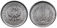 1 złoty 1972, Warszawa, aluminium, wyśmienity eg