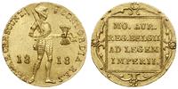 dukat 1818, Utrecht, złoto 3.46 g, pięknie zacho