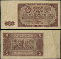 5 złotych 1.07.1948, seria BL, numeracja 6650181