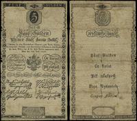 5 guldenów 1.06.1806, numeracja 68591, złamania,