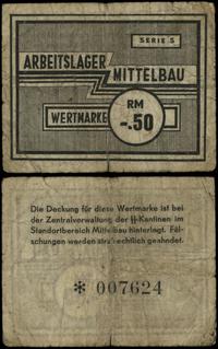 Arbeitslager Mittelbau, Nordhausen, bon na 0.50 marki, (1943–1945)