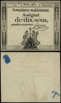 Francja, asygnata na 10 soli, 23.05.1793