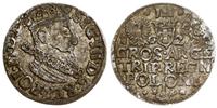 trojak 1622, Kraków, złotawa patyna na monecie, 