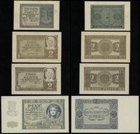 Polska, zestaw: 1 złoty, 2 z 2 złote, 5 złotych, 1.08.1941