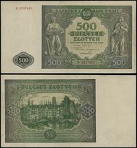 500 złotych 15.01.1946, seria B, numeracja 02174