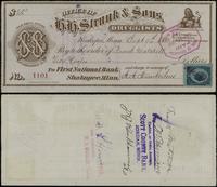 Stany Zjednoczone Ameryki (USA), czek bankowy na 2 dolary, 9.09.1882