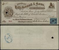 Stany Zjednoczone Ameryki (USA), czek bankowy na 11 dolarów i 20 centów, 22.07.1881