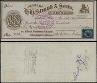 Stany Zjednoczone Ameryki (USA), czek bankowy na 6 dolarów, 22.11.1882