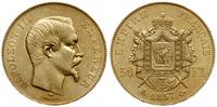 50 franków 1857 A, Paryż, złoto, 16.12 g, bardzo