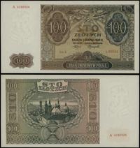 100 złotych 1.08.1941, seria A, numeracja 419252