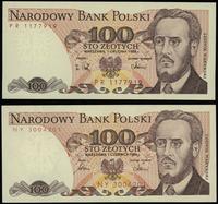 Polska, zestaw 5 banknotów (1 x 50 złotych i 4 x 100 złotych), 1.06.1986 i 1.12.1988