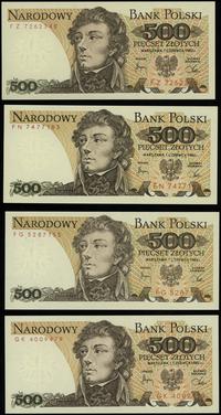 zestaw 8 banknotów o nominale 500 złotych 1.06.1