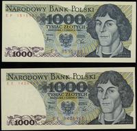 Polska, zestaw 5 banknotów o nominale 1.000 złotych, 1.06.1982