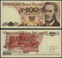 100 złotych 17.05.1976, seria EF 1485170, minima