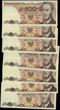 Polska, 7 x 100 złotych, 1.06.1986 i 1.12.1988