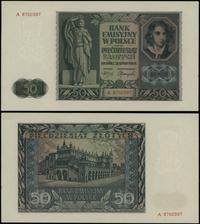 50 złotych 1.08.1941, seria A 8750397, minimalne