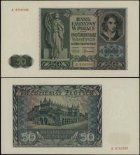 50 złotych 1.08.1941, seria A 8750399, minimalne