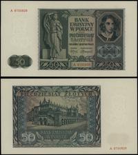 50 złotych 1.08.1941, seria A 8750828, minimalne