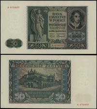 50 złotych 1.08.1941, seria A 8750833, minimalne