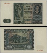 50 złotych 1.08.1941, seria A 8750388, wyśmienit