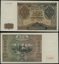 100 złotych 1.08.1941, seria A 6179927, zaniedby