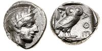 tetradrachma 479–393 pne, Aw: Głowa Ateny w praw