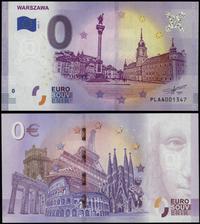banknot kolekcjonerski 0 Euro - Warszawa, seria 