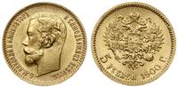 5 rubli 1900 (ФЗ), Petersburg, złoto, 4.30 g, wy