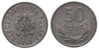 50 groszy 1949, Warszawa, aluminium, ładnie zach