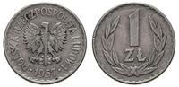 1 złoty 1957, Warszawa, rzadkie w tym stanie zac