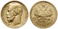 15 rubli 1897 (А•Г), Petersburg, złoto, 12.88 g,