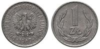 1 złoty 1967, Warszawa, bardzo ładny egzemplarz,