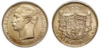 20 koron 1908 VBP, Kopenhaga, złoto próby 900, o