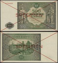 500 złotych 15.01.1946, obustronne czerwone prze