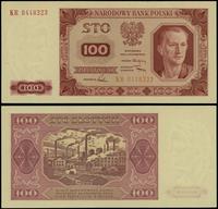 100 złotych 1.07.1948, seria KR, numeracja 04483