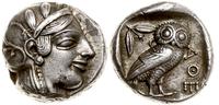 tetradrachma 454-404 pne, Aw: Głowa Ateny w praw