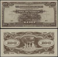 100 dolarów 1944, seria MT, drobne ugięcia i zag