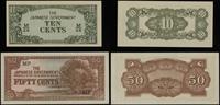 zestaw: 10 centów i 50 centów 1942, seria M/AN, 
