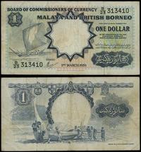 Malaje i Brytyjskie Borneo, 1 dolar, 1.03.1959