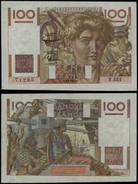 100 franków 6.08.1953, seria Y552, numeracja 712