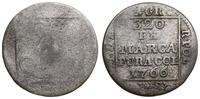 grosz srebrny  1766 FS, Warszawa, lekko podgięty
