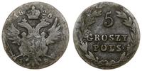 Polska, 5 groszy, 1825 IB