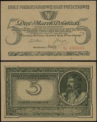 5 marek polskich 17.05.1919, seria G, numeracja 