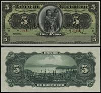 5 pesos 1914, seria B, numeracja 72146, z perfor
