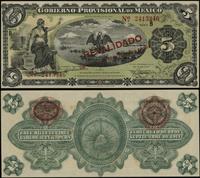 5 pesos 20.10.1914, seria B, numeracja 2415346, 