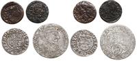 zestaw 4 monet, w zestawie: szóstak 1625 Kraków,