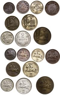 zestaw 9 monet, w zestawie: 5 centów 1925, 10 ce