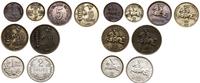 zestaw 8 monet, w zestawie: 1, cent 1925, 10 cen