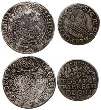 zestaw 2 monet, Kraków, szóstak 1627, trojak 162