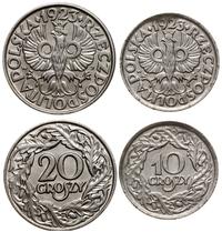 zestaw: 10 i 20 groszy 1923, Warszawa, Parchimow